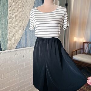 Teddi Black Vintage Lightweight Wide Leg Shorts